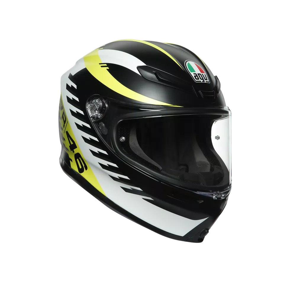 K6 AGV DOT(ECE) TOP MPLK - RAPID 46 MATT BLACK/WH/YELLOW | AGV K6 AGV DOT(ECE) TOP MPLK - RAPID 46 MATT BLACK/WH/YELLOW | AGV