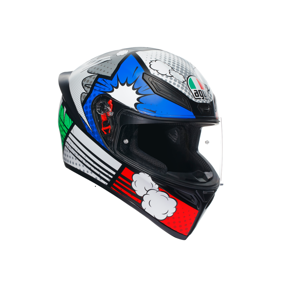 k1-s-bang-matt-italy-blue-motorbike-full-face-helmet-e2206 image number 0