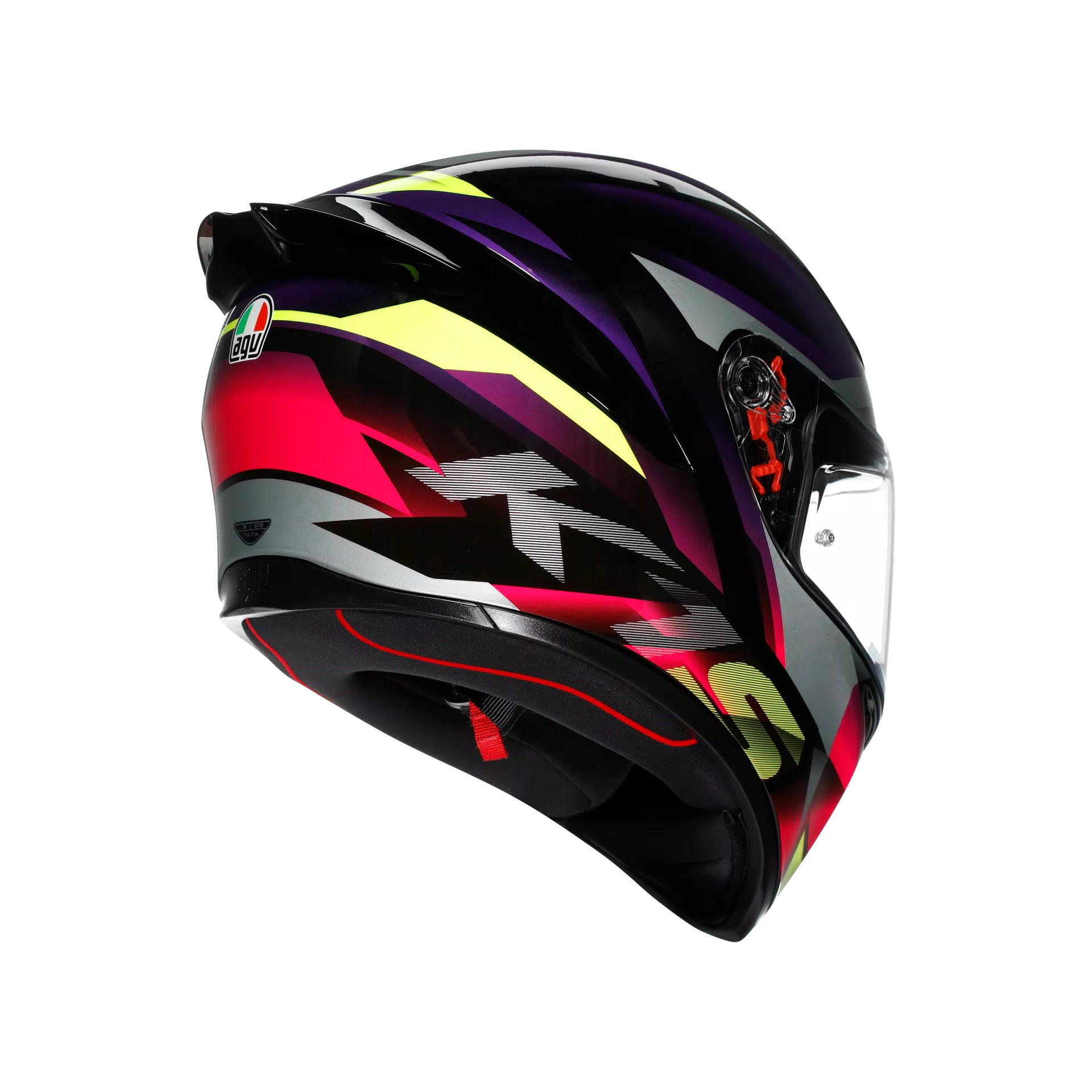 K1 S FASTLAP BLACK/PURPLE/PINK - MOTORBIKE FULL FACE HELMET DOT (E2206)