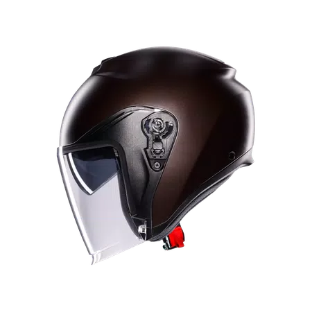 IRIDES MONO MATT PREGIATO BRONZE - MOTORBIKE OPEN FACE HELMET E2206 -  - 4