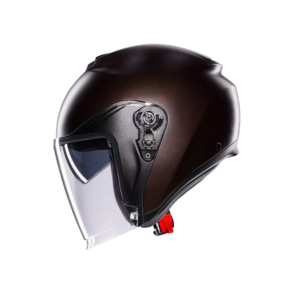 IRIDES MONO MATT PREGIATO BRONZE - MOTORBIKE OPEN FACE HELMET E2206 -  - 4