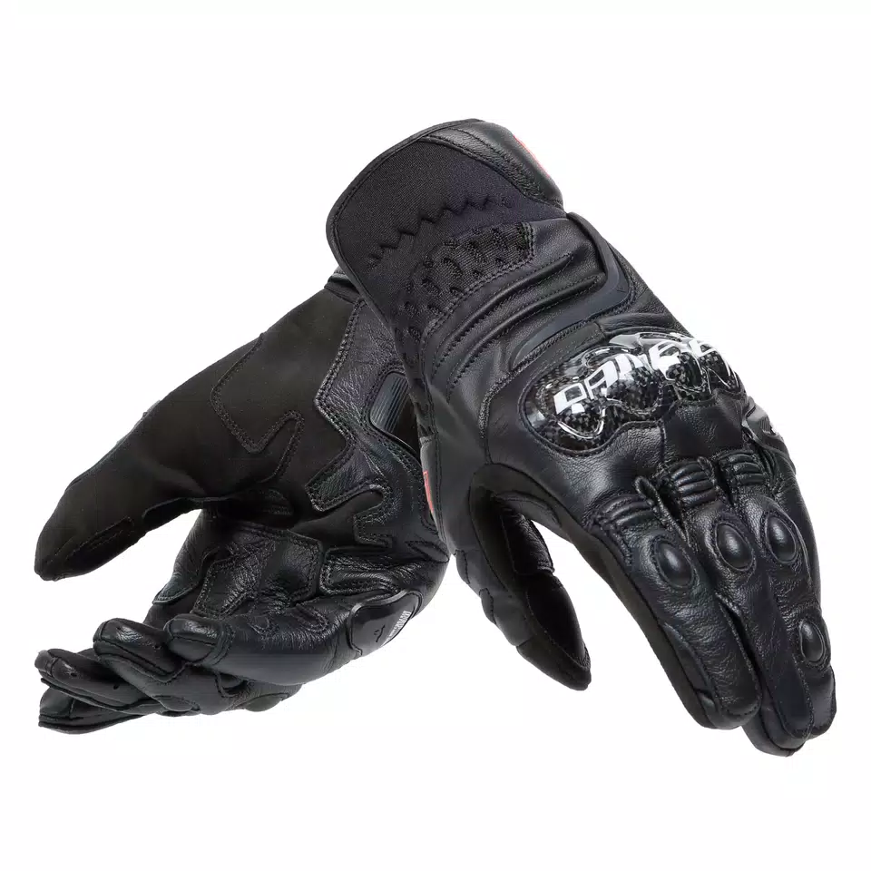 CARBON 4 - MEN'S MOTORCYCLE SHORT LEATHER GLOVES | BLACK CARBON 4 - MEN'S MOTORCYCLE SHORT LEATHER GLOVES | BLACK