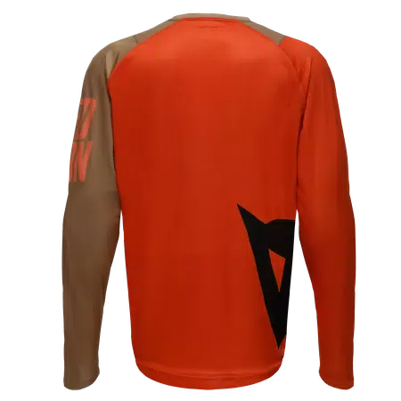 HG AER JERSEY LS - MEN'S LONG SLEEVE BIKE T-SHIRT - RED/BROWN/BLACK - 2