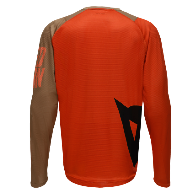 hg-aer-jersey-ls-men-s-long-sleeve-bike-t-shirt-red-brown-black image number 1
