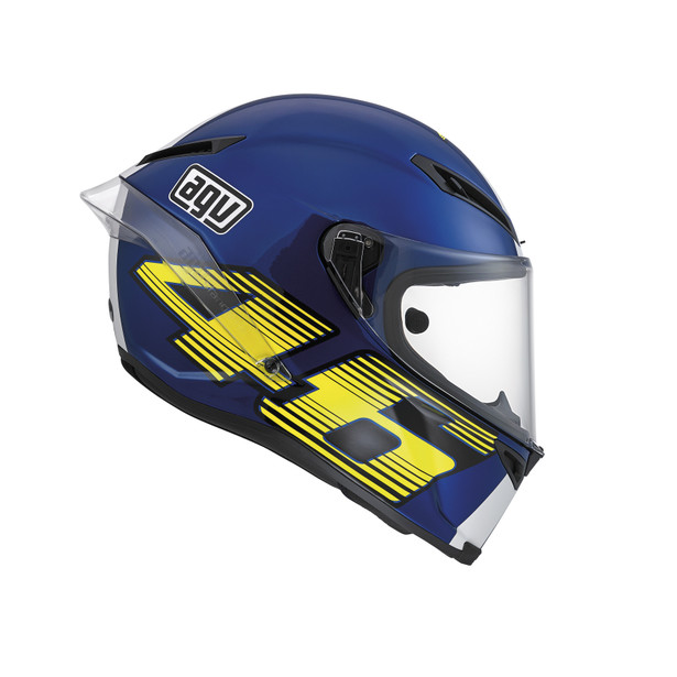 Motorcycle Racing Helmet Agv Racing E25 Top Plk W V46 Blue Agv Helmets Dainese Official Shop