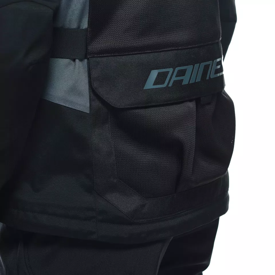 DESERT TEX - MEN'S TOURING SUMMER MOTORCYCLE JACKET IN FABRIC - BLACK/BLACK/EBONY - 15