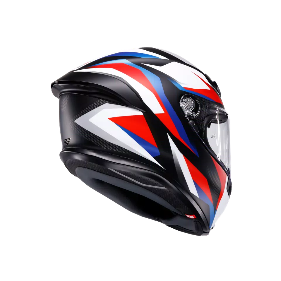 K6 S TIMEWARP MATT BLACK/RED/BLUE - CASQUE MOTO INTÉGRAL E2206 -  - 6