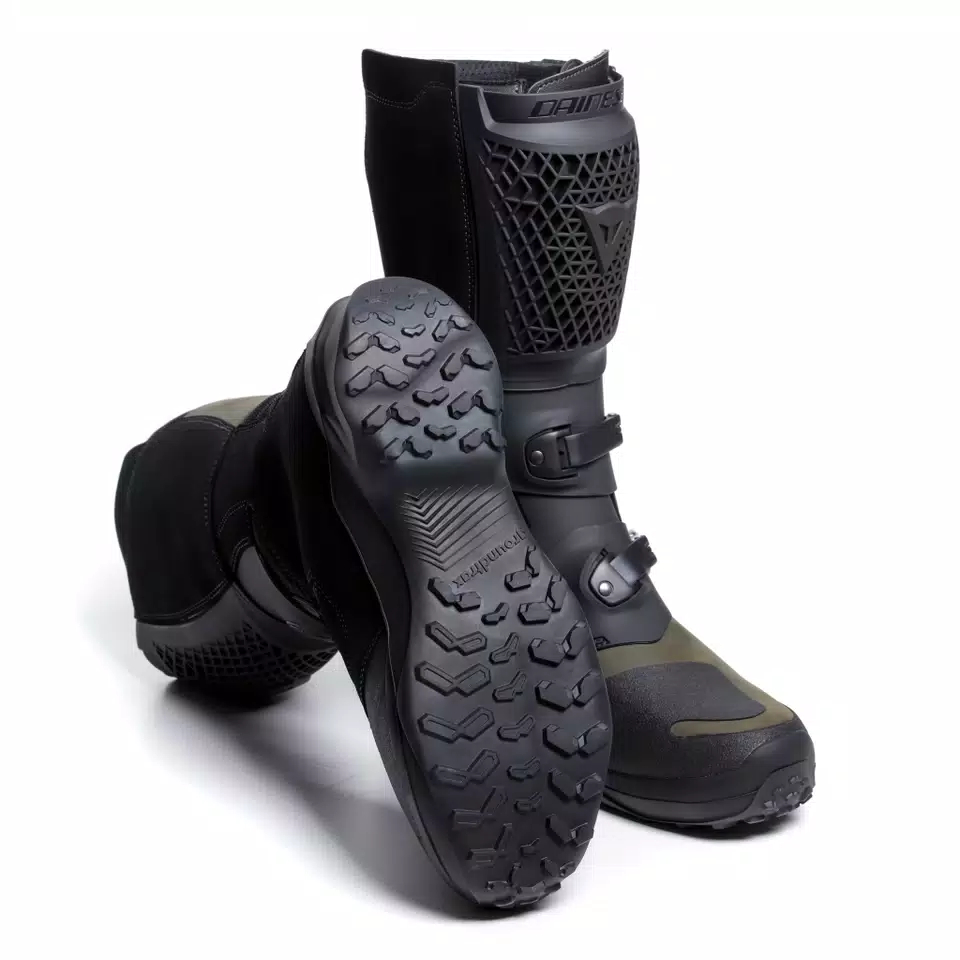 SEEKER GORE-TEX® - MEN'S WATERPROOF MOTORCYCLE TOURING BOOTS - BLACK/ARMY-GREEN - 17