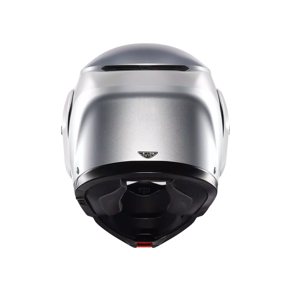 STREETMODULAR LEVICO MATT DOUBLE LIGHT GREY - MOTORBIKE FLIP UP HELMET E2206 -  - 5