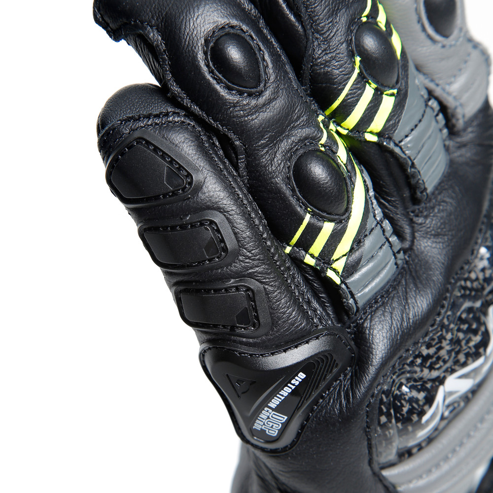 druid-4-leather-gloves-black-charcoal-gray-fluo-yellow image number 11