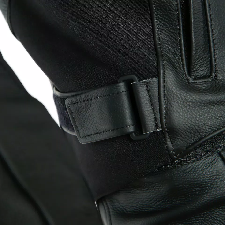SPORT PRO - MEN'S MOTORCYCLE LEATHER JACKET | BLACK/WHITE