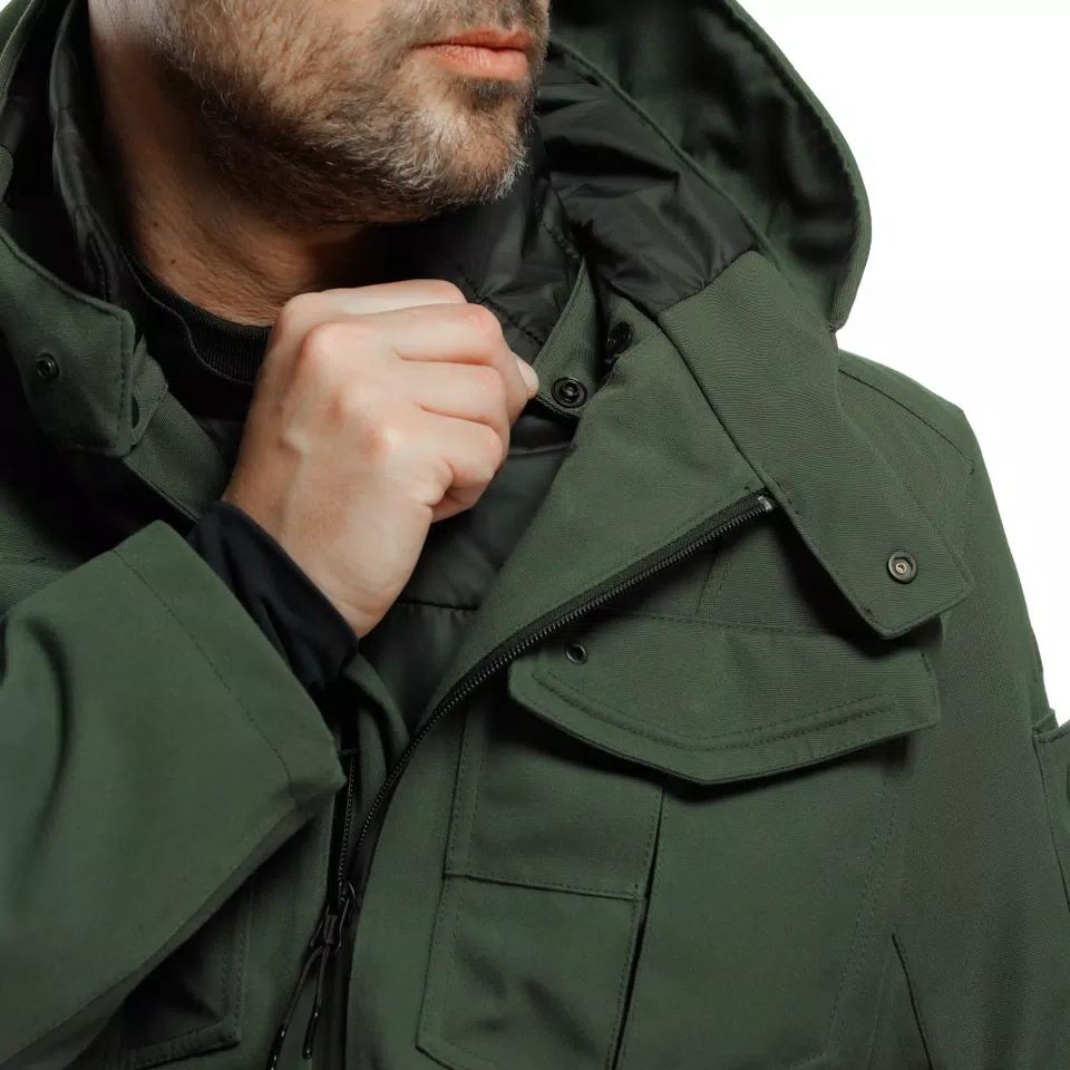 DUOMO ABSØLUTESHELL™ PRO - MEN'S WATERPROOF MOTORCYCLE PARKA - GREEN - 11
