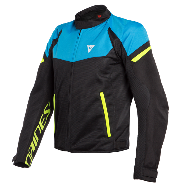 bora-air-tex-jacket-black-fire-blue-fluo-yellow image number 0