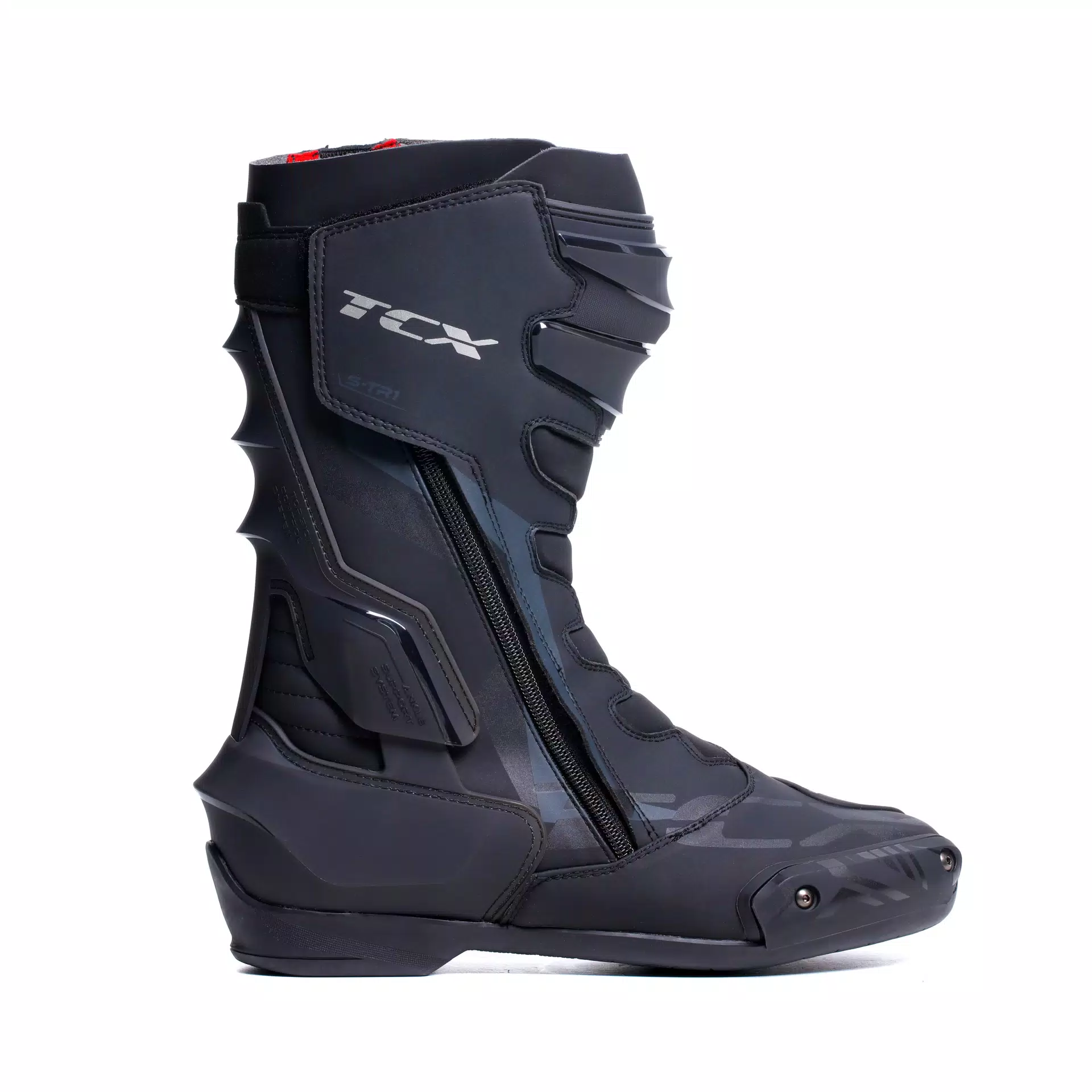 S-TR1 MOTORRADSTIEFEL HERREN - SCHWARZ