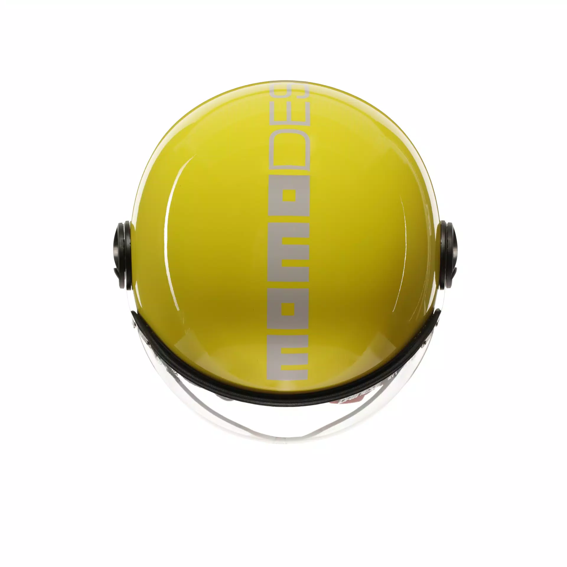 MOMODESIGN FGTR CLASSIC CANDY YELLOW / WHITE - JET HELMET WITH VISOR E2206