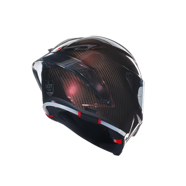 PISTA GP RR MONO RED CARBON - MOTORBIKE FULL FACE HELMET E2206 DOT 