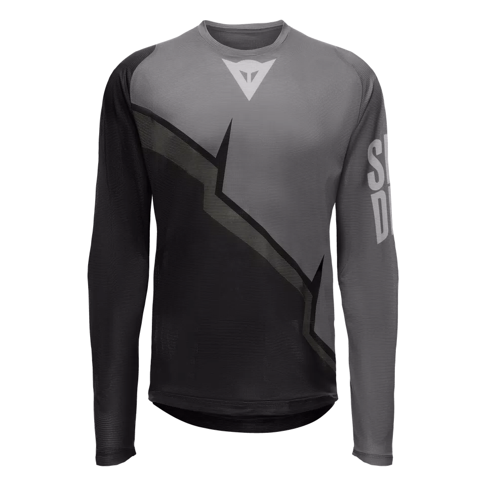 HG AER JERSEY LS - MAGLIA BICI MANICHE LUNGHE UOMO - BLACK/GREY - 1