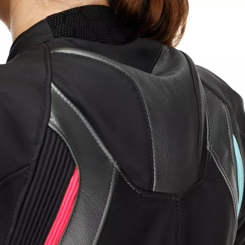 FULMINEA - TUTA MOTO IN PELLE DIVISIBILE DONNA - BLACK/ANTHRACITE/WHITE - 17