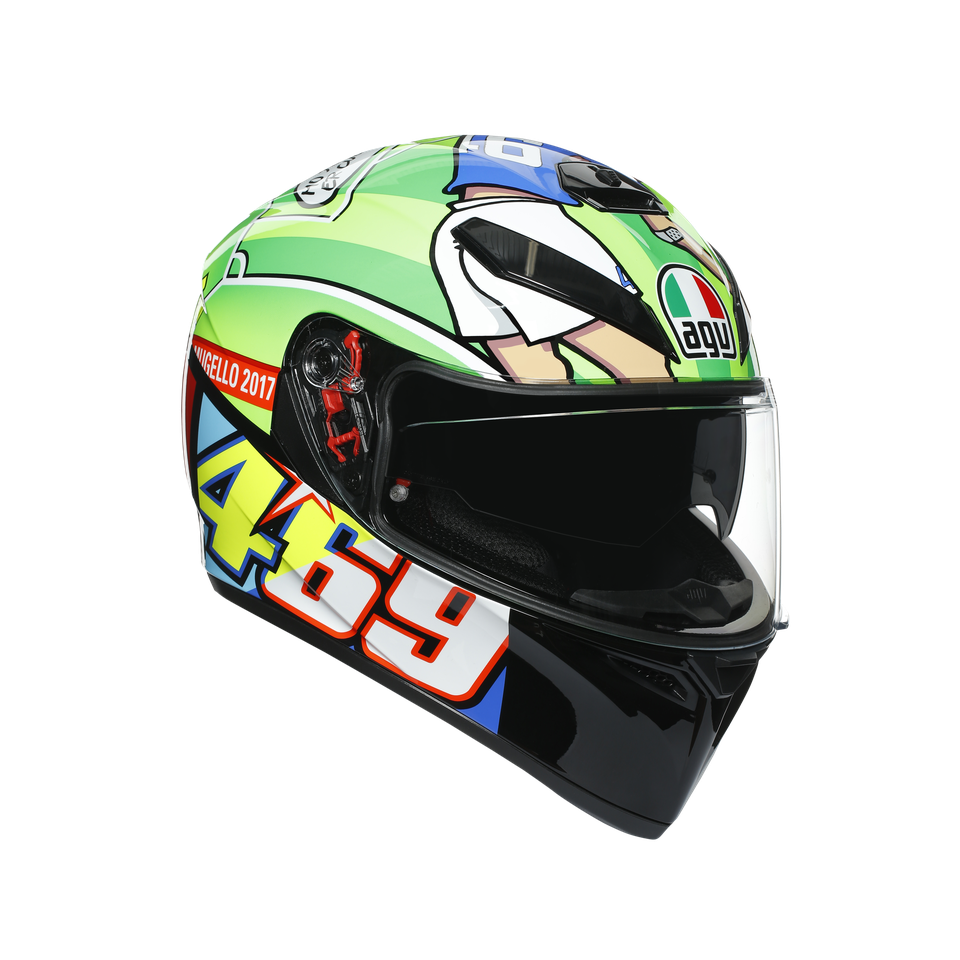 AGV K3 SV XLサイズ ROSSI MUGELLO シールド2枚付き AGV SV K3 009