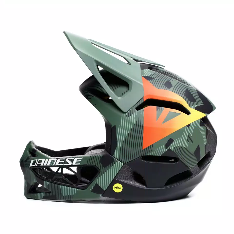LINEA 01 MIPS EVO - FULL FACE BIKE HELMET - MONO MATT FOREST/CAMO - 3