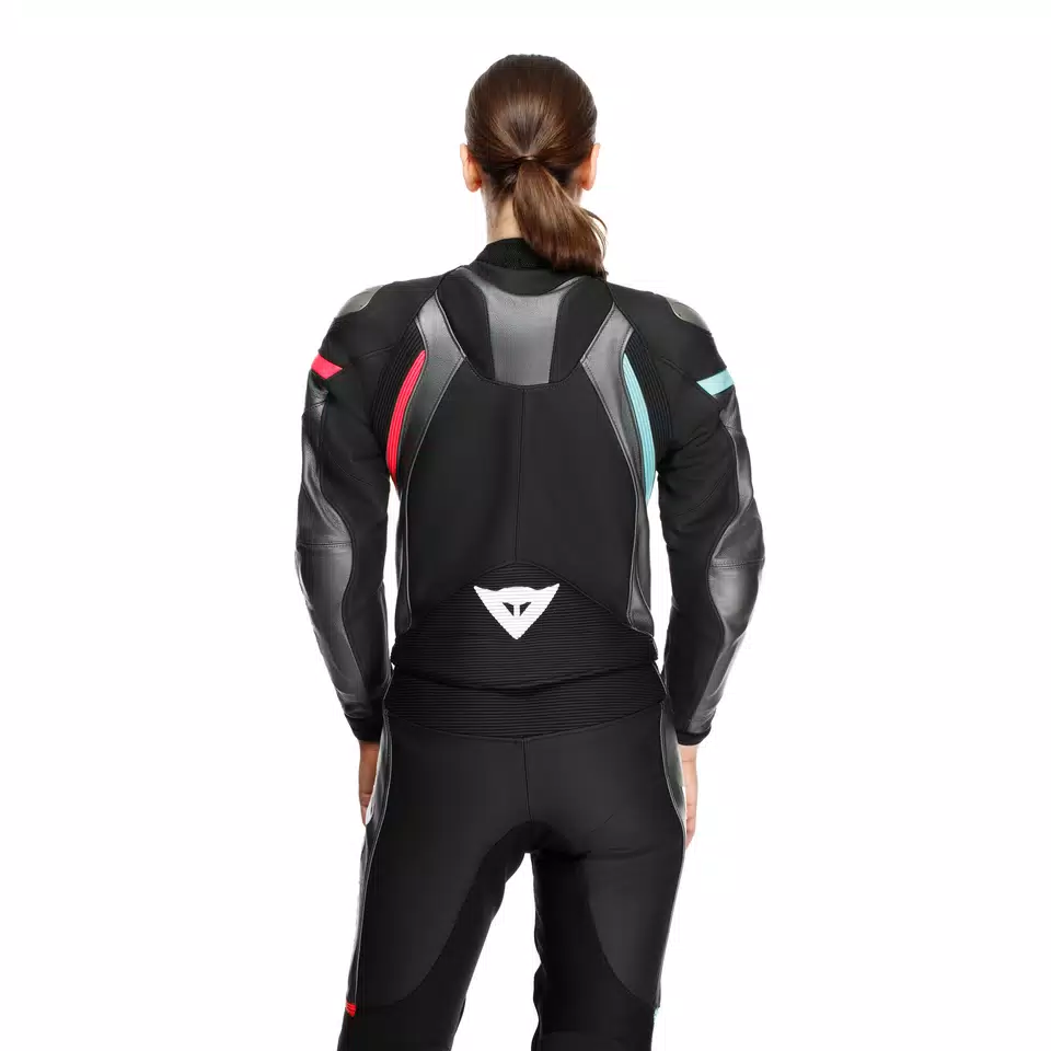 FULMINEA - TUTA MOTO IN PELLE DIVISIBILE DONNA - BLACK/ANTHRACITE/WHITE - 7