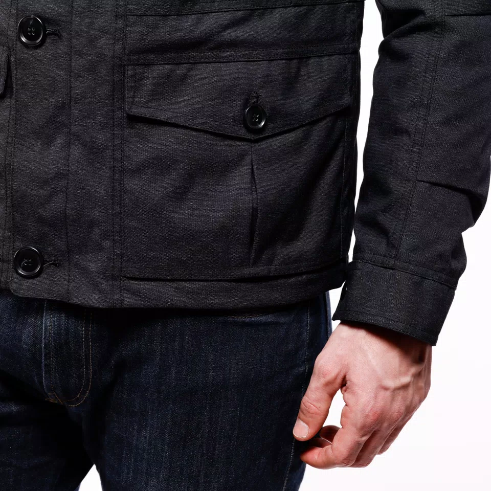 MARVILA TEX - BLOUSON MOTO EN TEXTILE HOMME - DARK GREY - 8