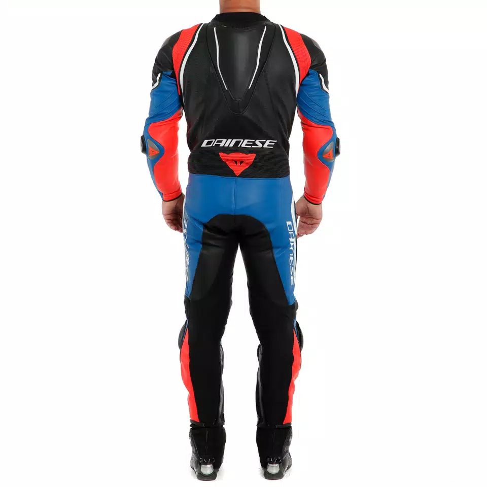 LAGUNA SECA 4 1PC PERF. LEATHER SUIT - BLACK/WHITE/LIGHT-BLUE - 3