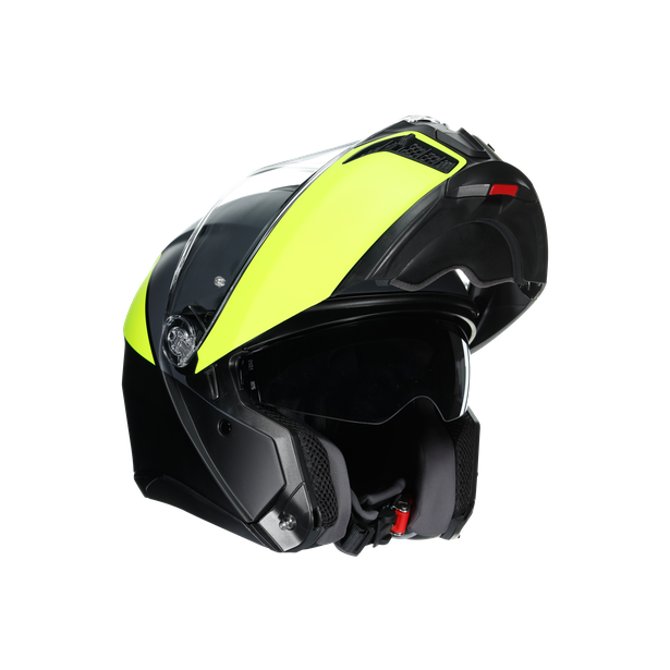 tourmodular-balance-matt-black-yel-fl-grey-motorbike-flip-up-helmet-e2206 image number 10