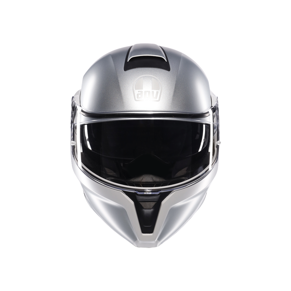 streetmodular-levico-matt-double-light-grey-casco-moto-modular-e2206 image number 1