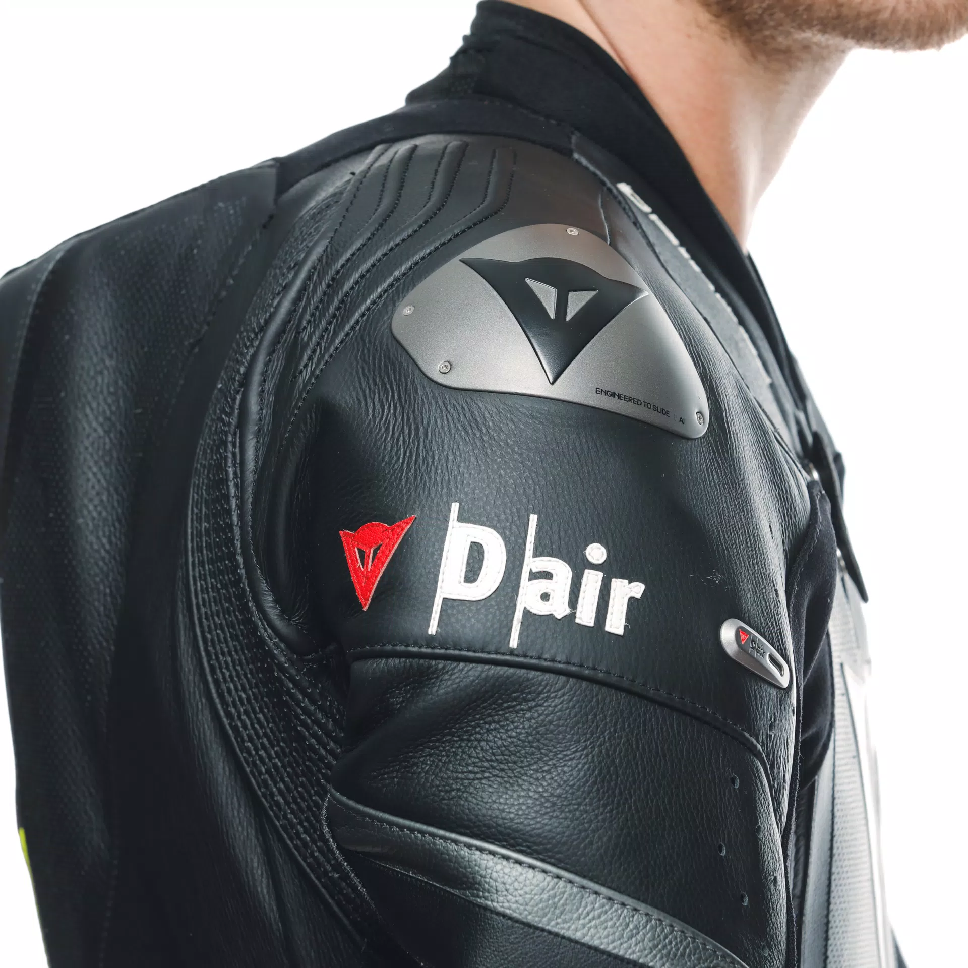 MISANO 3 D-AIR&reg; - MEN'S 1-PIECE MOTORCYCLE PERFORATED LEATHER SUIT WITH AIRBAG