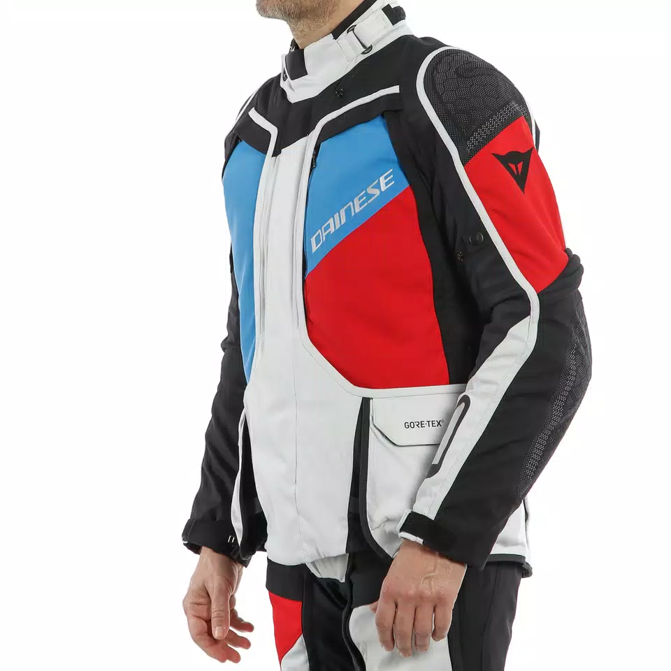 D-EXPLORER 2 GORE-TEX JACKET - GLACIER-GRAY/BLUE/LAVA-RED/BLACK - 5