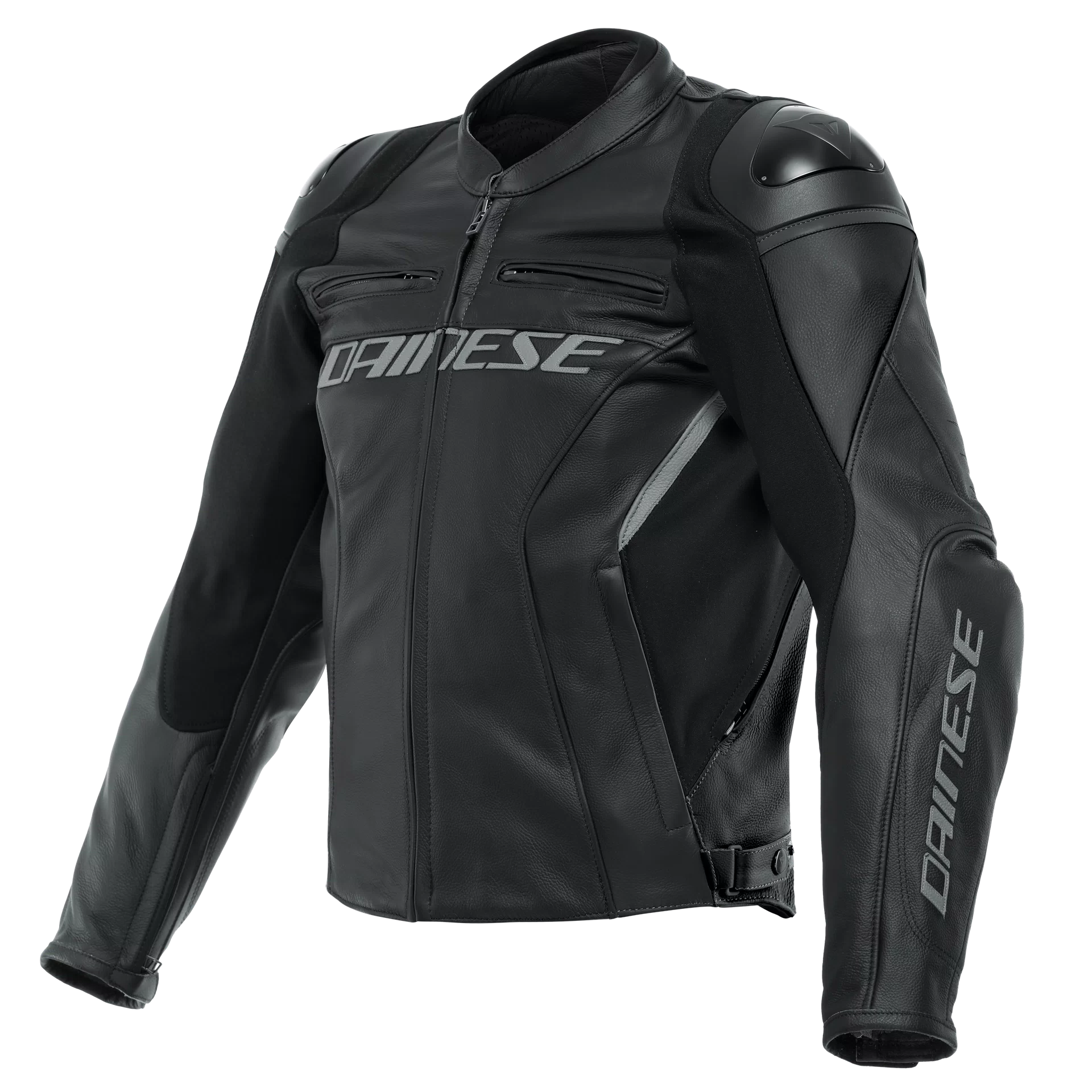 RACING 4 LEATHER JACKET S T BLACK BLACK Dainese