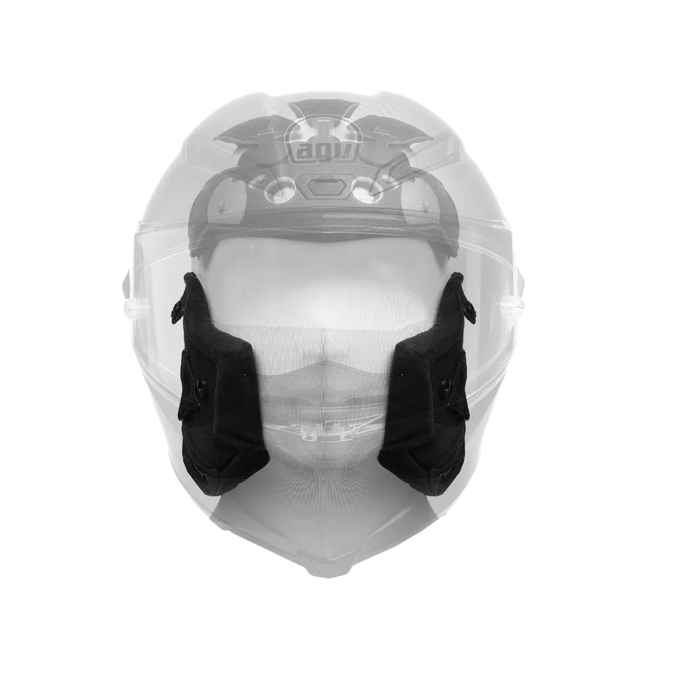 AGV CHEEK PADS PISTA GP RR - GREY/YELLOW -  - 1