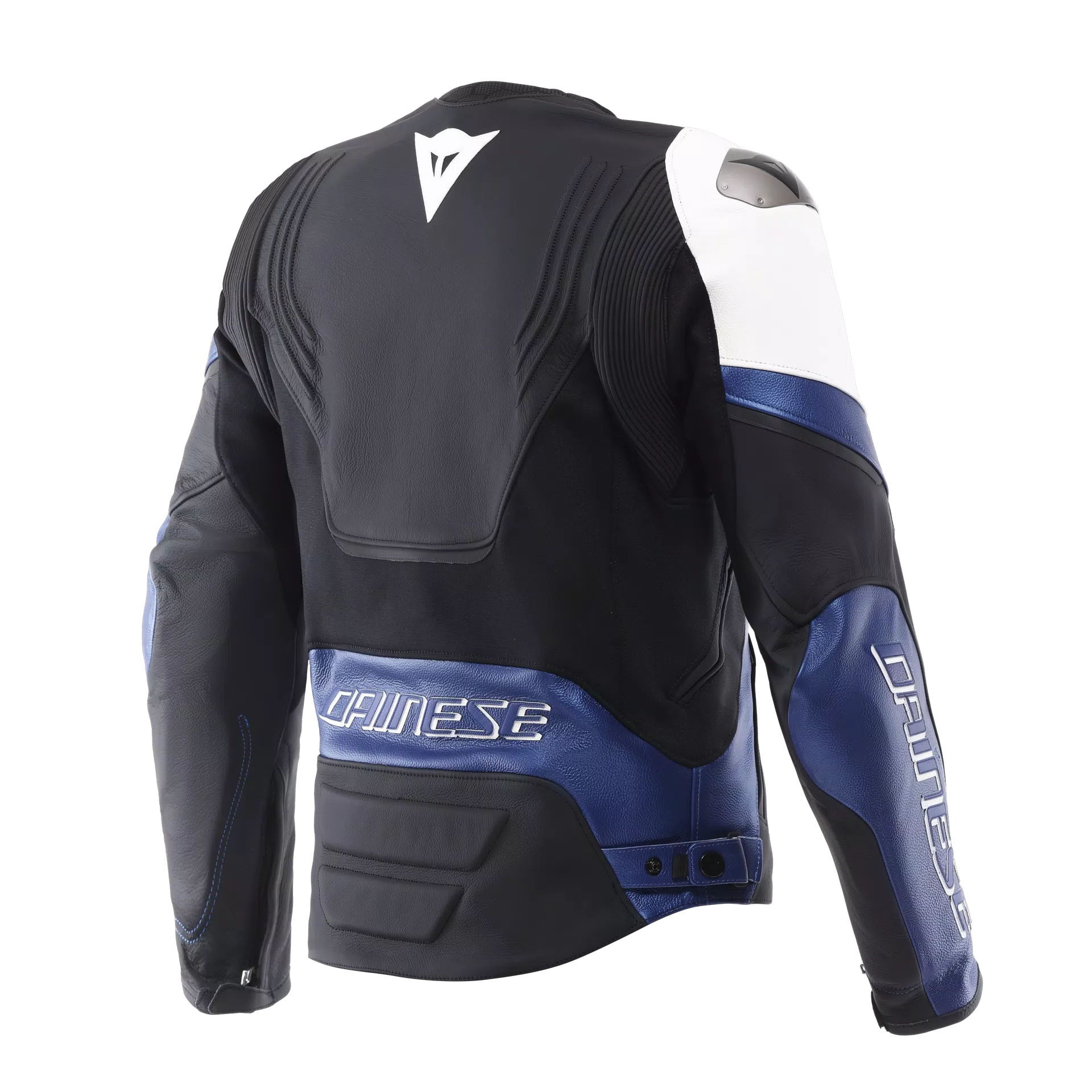 RACING 5 - MEN LEATHER MOTORCYCLE JACKET | WHITE/BLUE/BLACK | Dainese