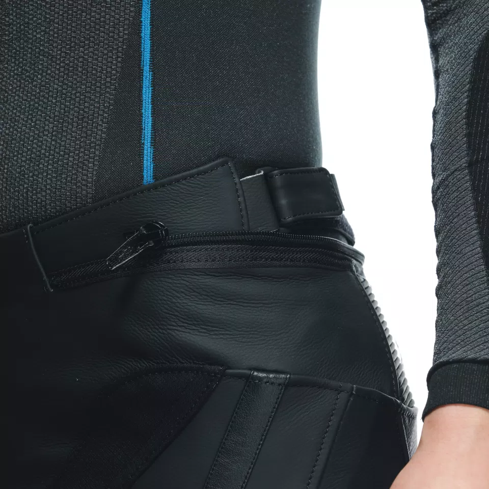 DELTA 4 - WOMEN'S MOTORCYCLE LEATHER PANTS - BLACK/BLACK - 8