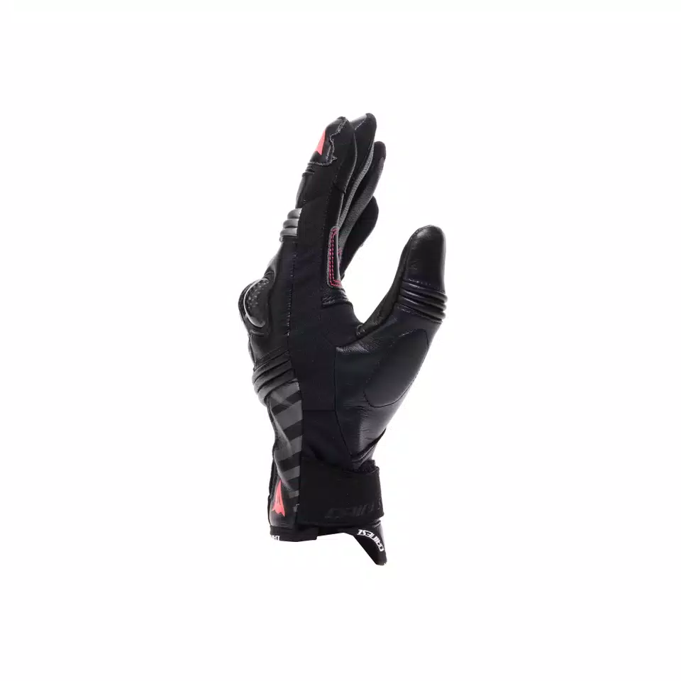 REACTO CARBON SHORT GLOVES WMN - BLACK/FLUO PINK - 2