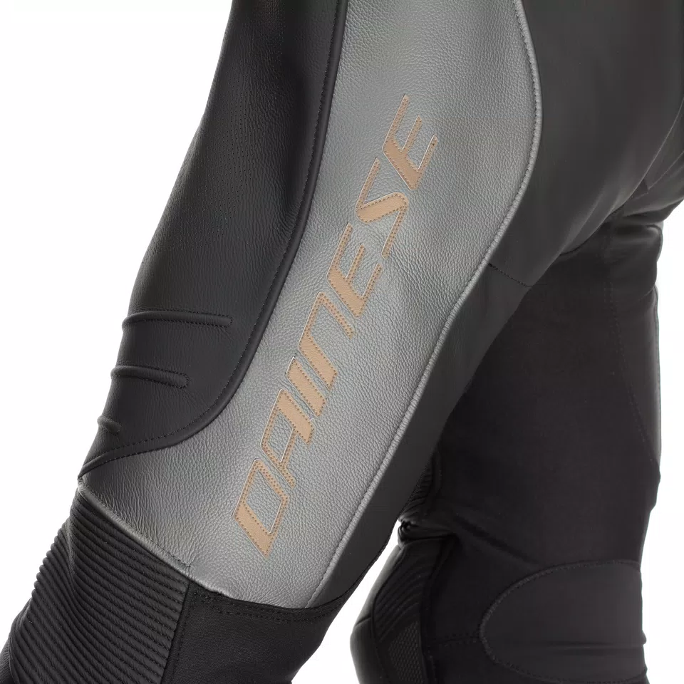 LAGUNA SECA 5 - ONE-PIECE LEATHER RACING SUIT - BLACK/ANTHRACITE/TIBETAN PLATINUM - 5