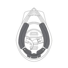 AGV CHEEK PADS AX-8 EVO (M) - 2015