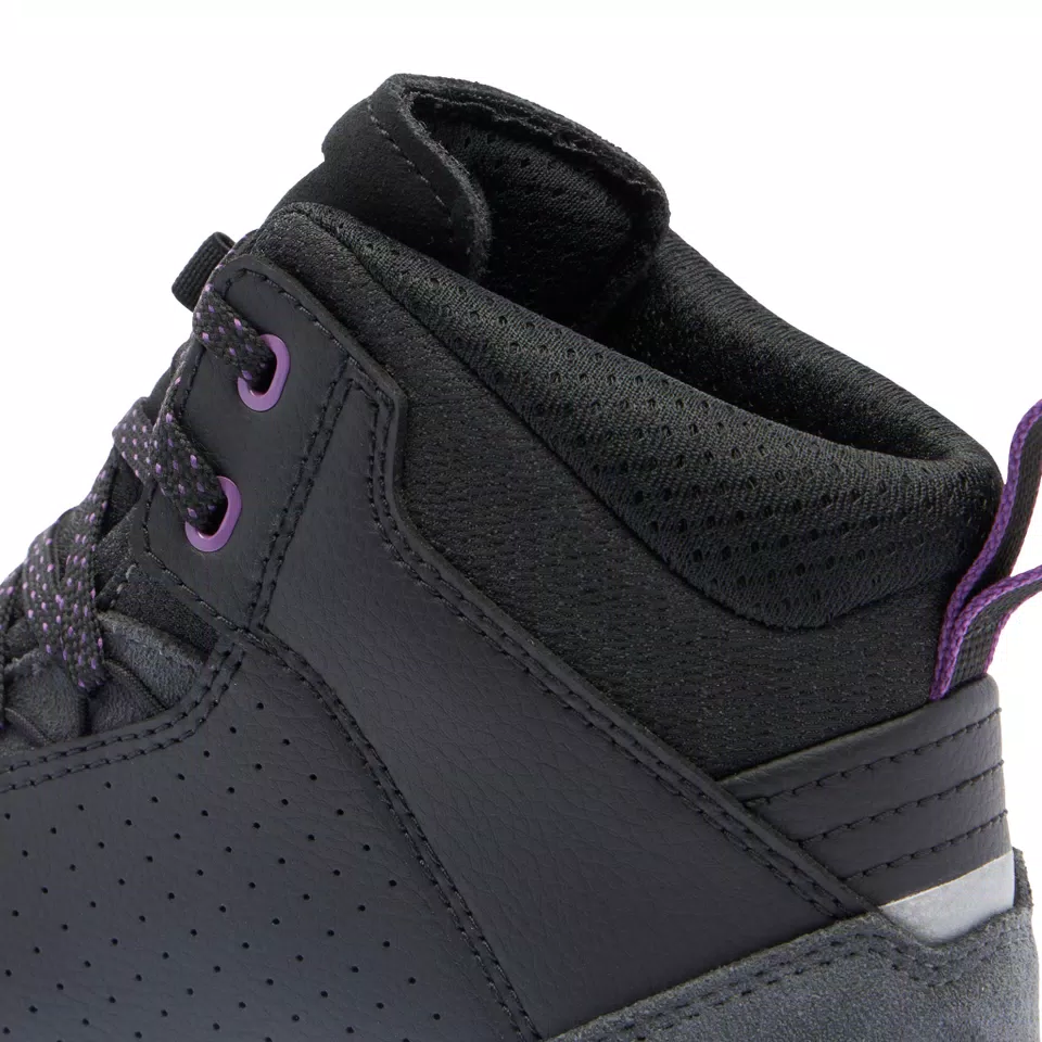 SUBURB D-WP - WOMEN'S WATERPROOF MOTORCYCLE SHOES - BLACK/WHITE/METAL PURPLE - 9