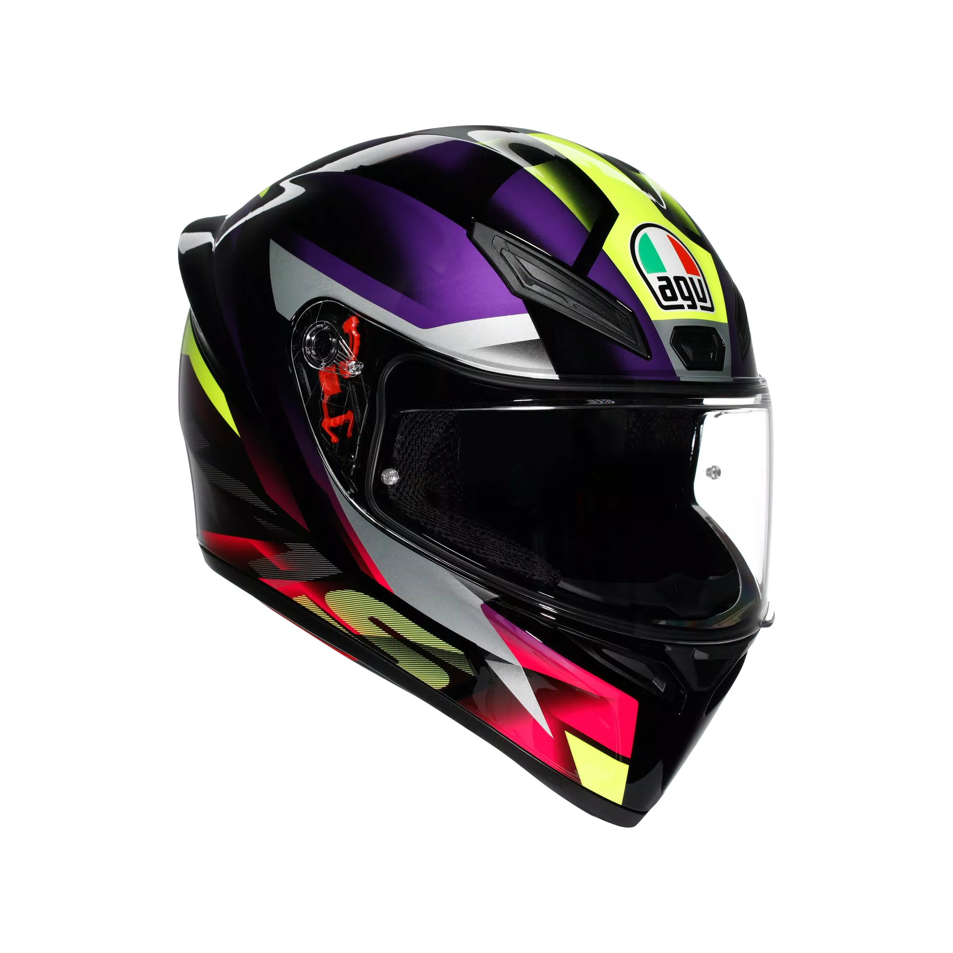 K1 S FASTLAP BLACK/PURPLE/PINK - MOTORBIKE FULL FACE HELMET DOT (E2206)