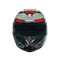 K3 DECEPT MATT BLACK/GREEN/RED - MOTORBIKE FULL FACE HELMET E2206