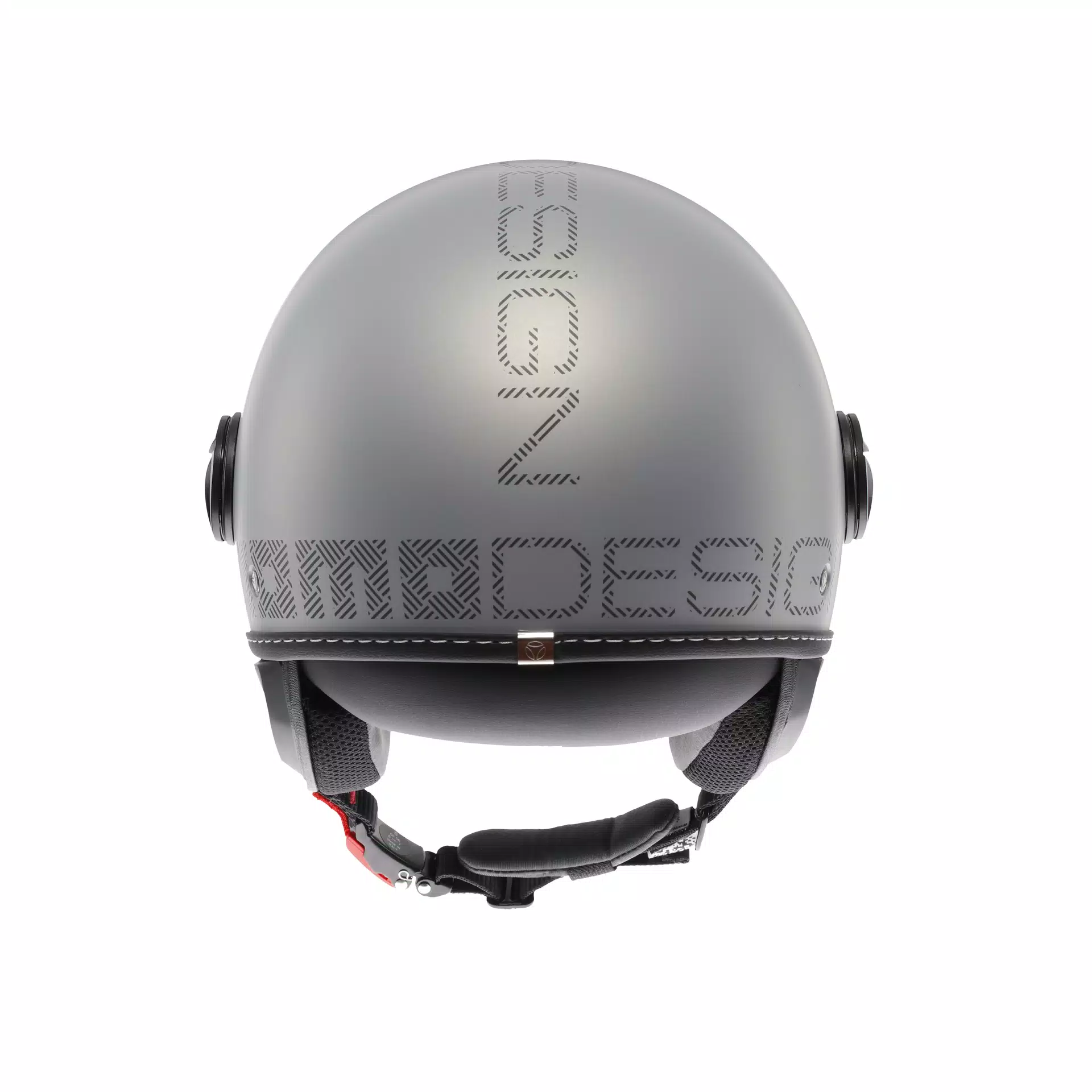 MOMODESIGN FGTR EVO MATT GREY / CERULEAN GREY - JET HELMET WITH DUAL VISOR E2206