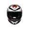 K6 S KARVE MATT BLACK/WHITE/RED - MOTORBIKE FULL FACE HELMET DOT (E2206)