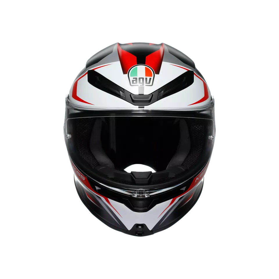 K6 S KARVE MATT BLACK/WHITE/RED - MOTORBIKE FULL FACE HELMET DOT (E2206) -  - 2