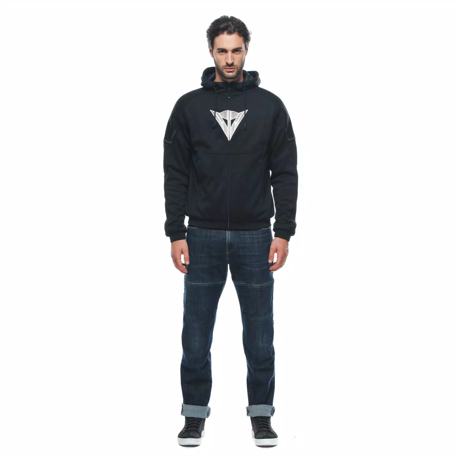 DAEMON-X SAFETY HOODIE - MEN'S MOTORCYCLE SAFETY HOODIE | BLACK