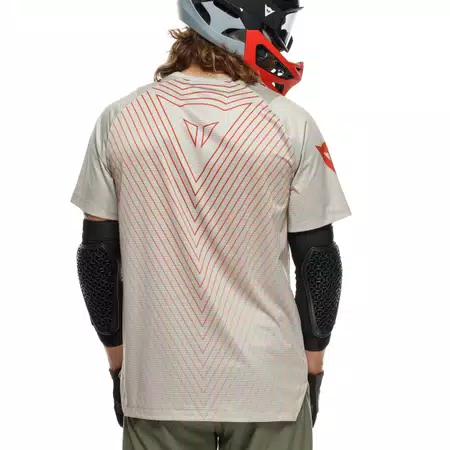 HG AER JERSEY SS - HEREN FIETSSHIRT MET KORTE MOUWEN - TAUPE/RED - 4