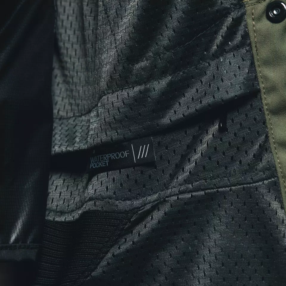 AIR FRAME 3 TEX - MEN'S SUMMER MOTORCYCLE JACKET IN FABRIC - ARMY GREEN/BLACK/FLUO YELLOW - 14