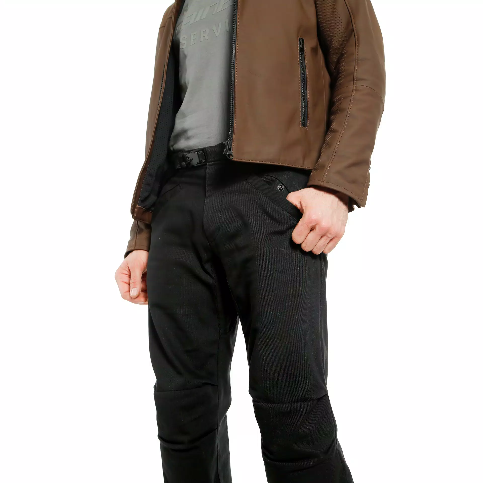 TRACKPANTS - MEN'S MOTORCYCLE PANTS IN FABRIC