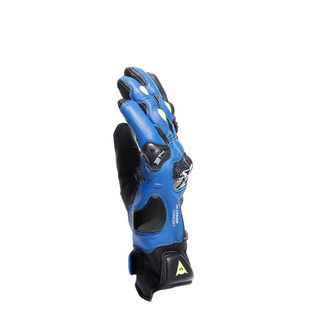carbon-4-short-gloves-racing-blue-black-fluo-yellow image number 3