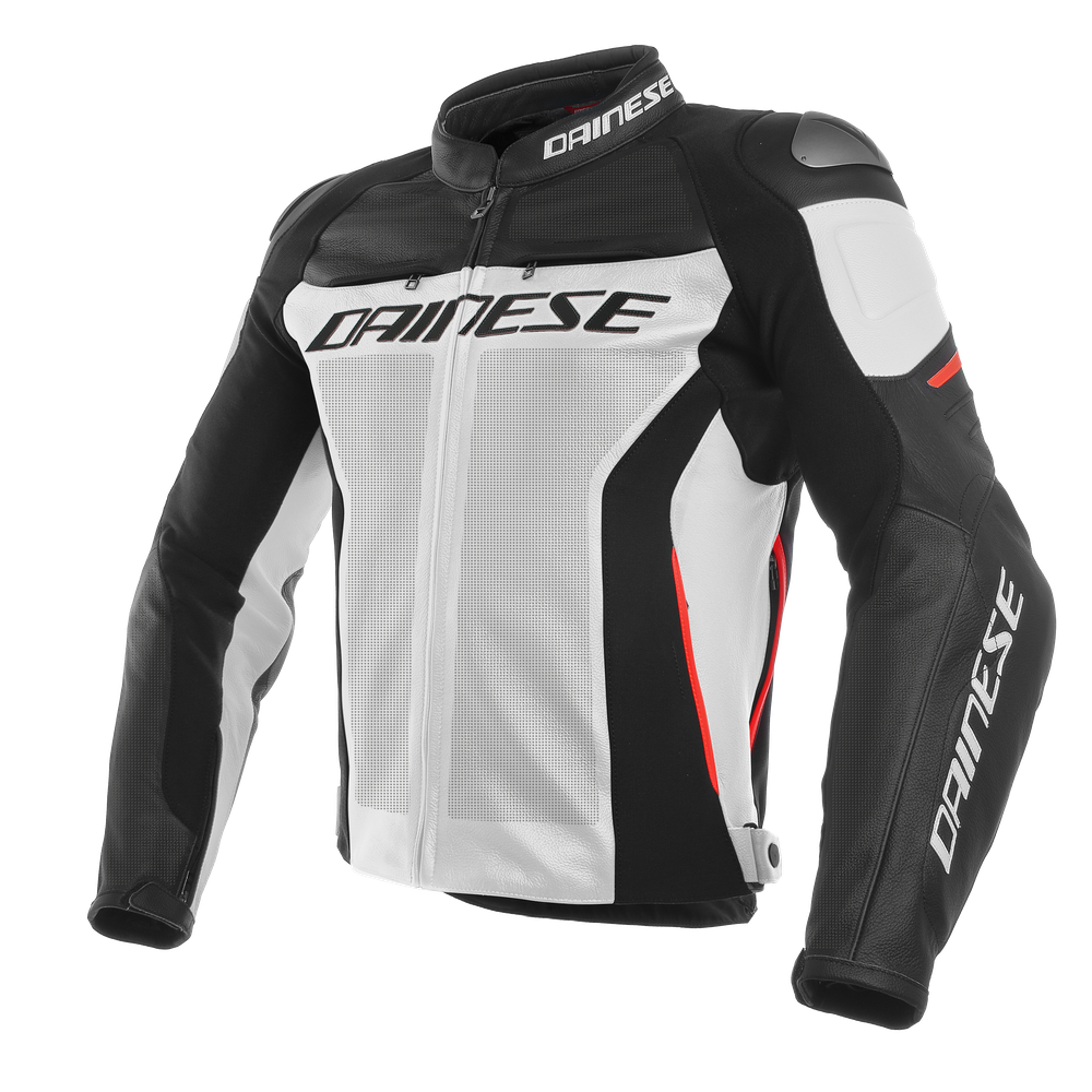 Racing 3 Perf. Leather Jacket: leather motorcycle jacket - Dainese 